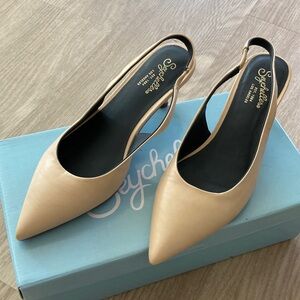 Seychelles Brooklyn Leather Vacchetta Slingbacks